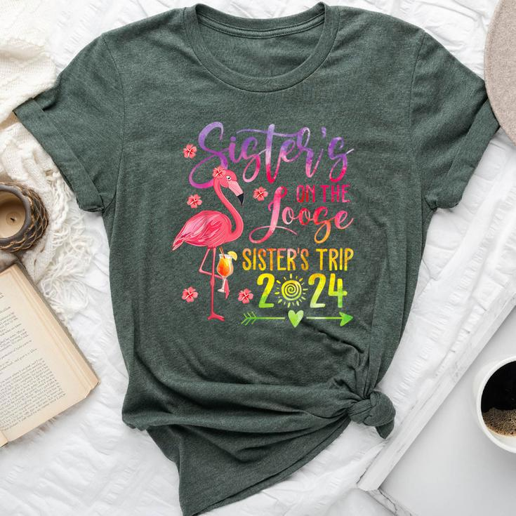 Tie-Dye Sister's Weekend Trip 2024 Sisters On The Loose Bella Canvas T-shirt