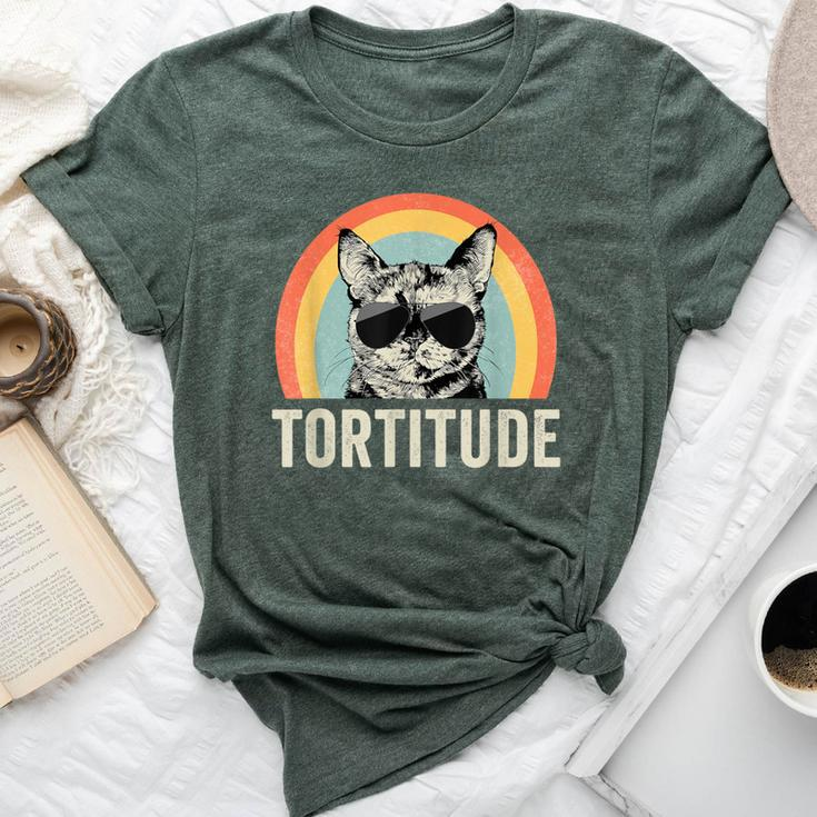 Tortitude Tortie Cat Mom Tortoiseshell Mama Bella Canvas T-shirt
