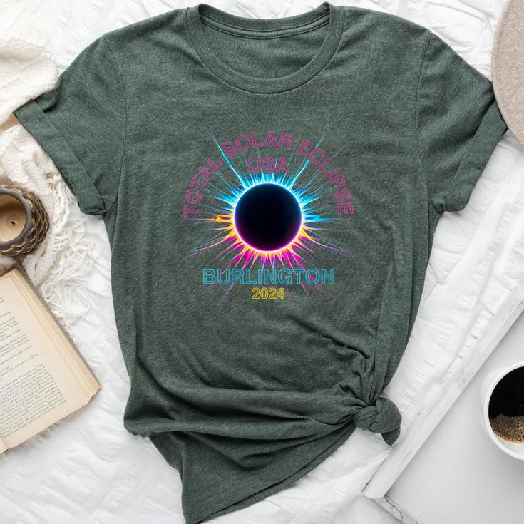 Total Solar Eclipse Burlington For 2024 Souvenir Bella Canvas T-shirt