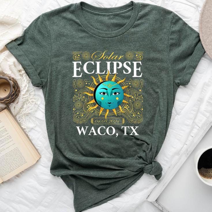 Total Solar Eclipse Waco Tx Texas 2024 Totality Boho Retro Bella Canvas T-shirt