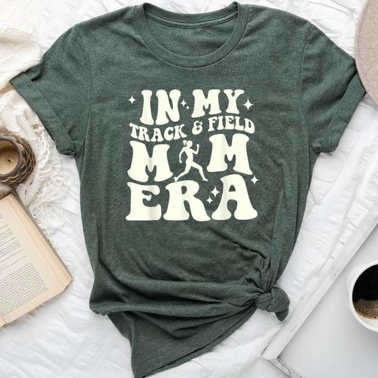 In My Track And Field Mom Era Loud Cheer Mom Runner Bella Canvas T-shirt