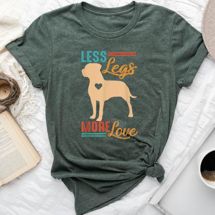 Tripod Dog Lover Dog Mom Dog Mama Less Legs More Loves Bella Canvas T-shirt