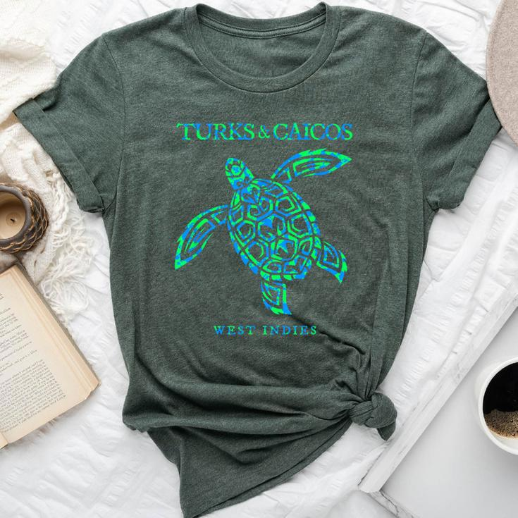 Turks And Caicos Islands Sea Turtle Boys Girls Souvenir Bella Canvas T-shirt