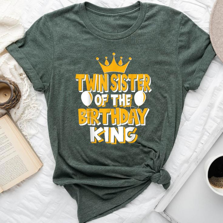 Twin Sister Of The Birthday King Family Matching Bella Canvas T-shirt