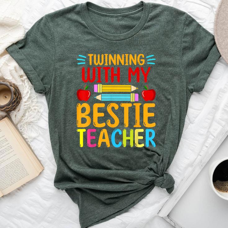 Twinning With My Bestie Teacher Boy Spirit Week Twin Day Bella Canvas T-shirt