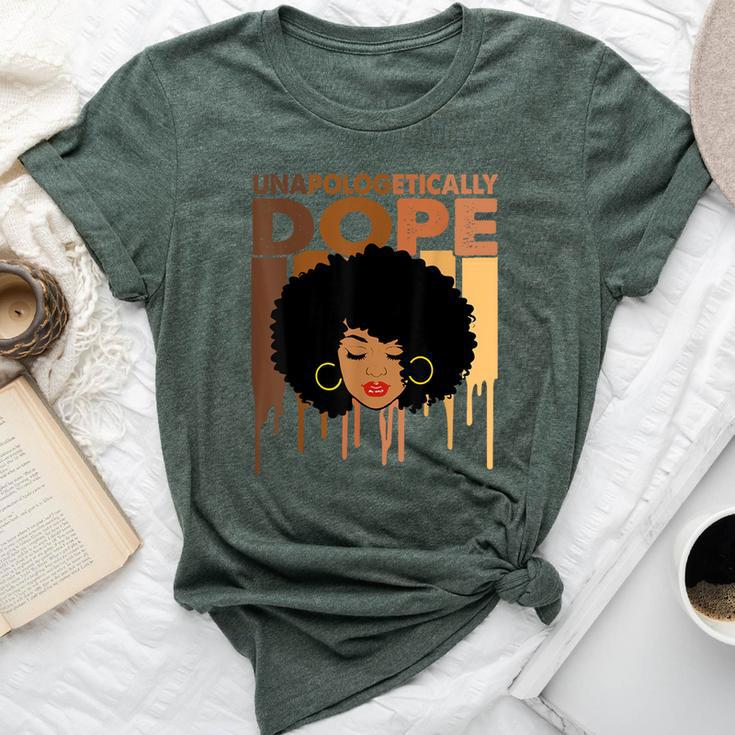Unapologetically Dope Black History Melanin Bella Canvas T-shirt