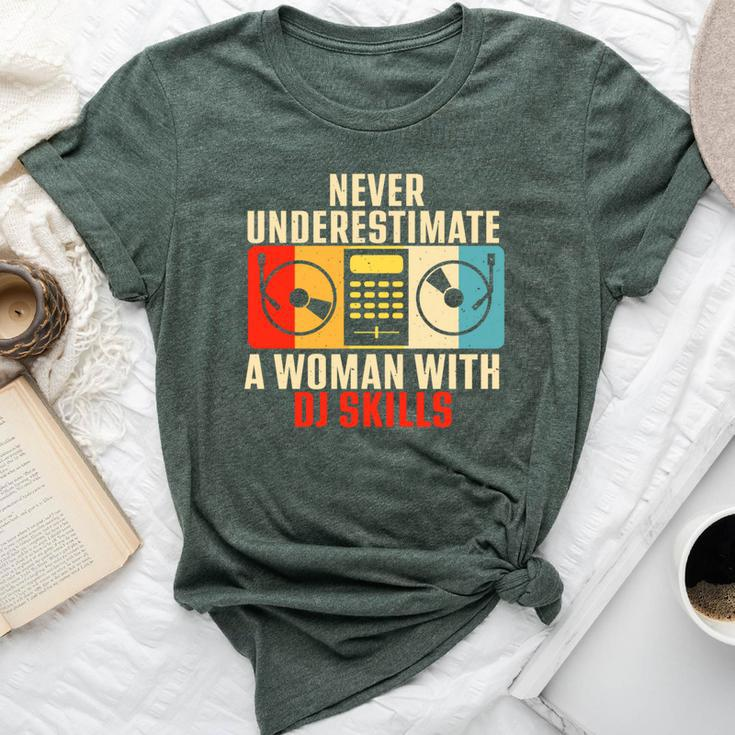 Never Underestimate A Woman With Dj Skills Bella Canvas T-shirt