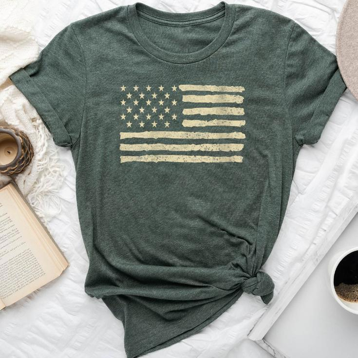 Usa Flag American Flag 4Th Of July Independence Day Vintage Bella Canvas T-shirt