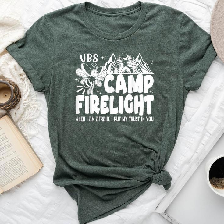 Vbs Camp Firelight Vbs 2024 Vacation Bible School Christian Bella Canvas T-shirt