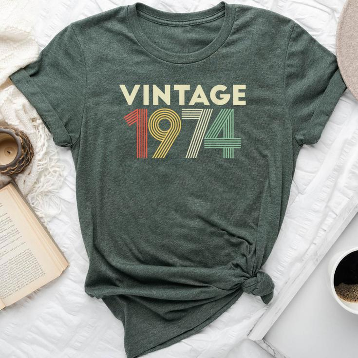 Vintage 1974 47Th Birthday For 47 Year Old Bella Canvas T-shirt