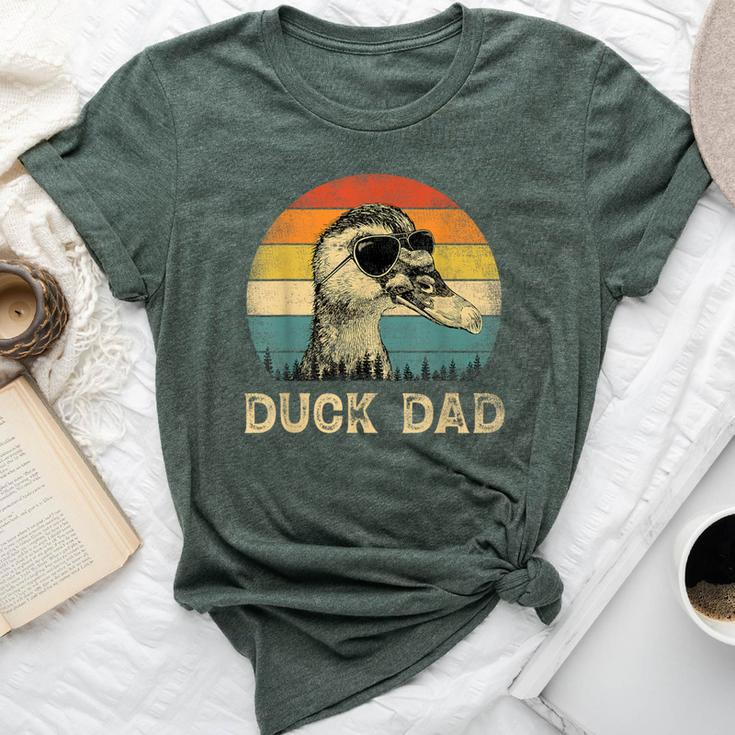 Vintage Duck Dad Duck Lovers Daddy Father's Day Bella Canvas T-shirt
