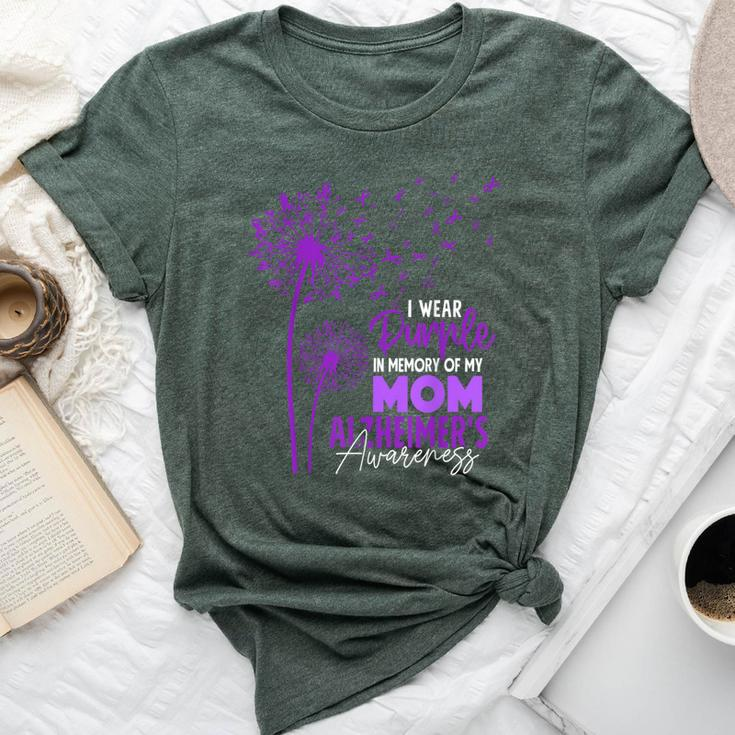 I Wear Purple In Memory Of My Mom Alzheimer's Awareness Bella Canvas T-shirt