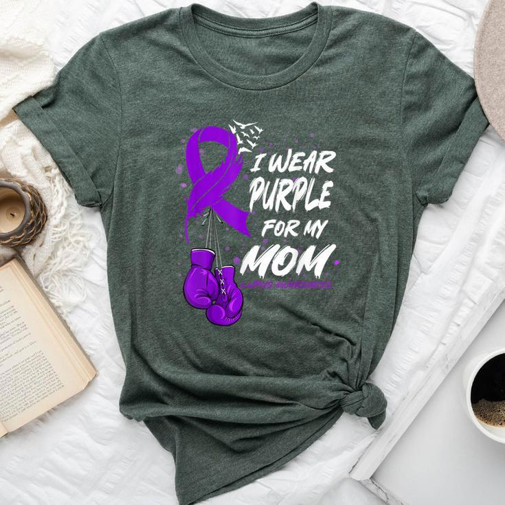I Wear Purple For My Mom Lupus Awareness Support Bella Canvas T-shirt
