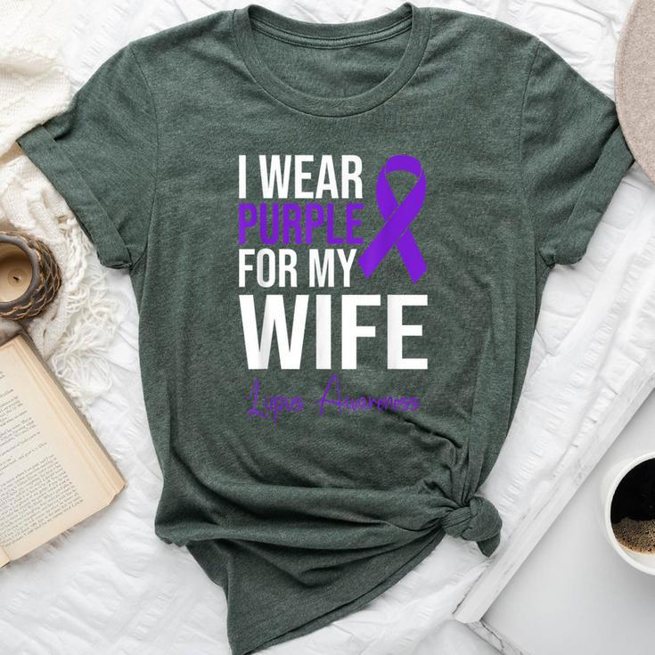 I Wear Purple For My Wife Lupus Warrior Lupus Bella Canvas T-shirt