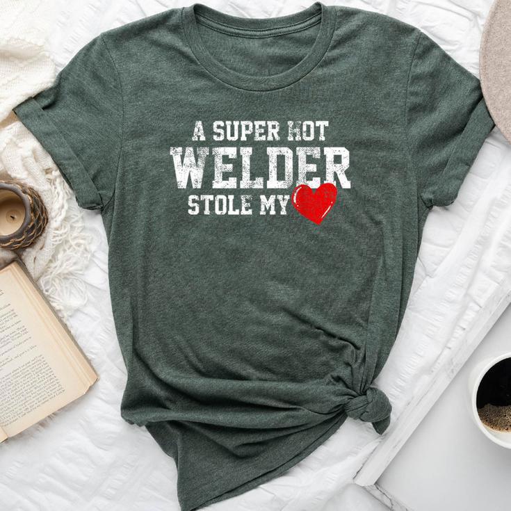 Wife Girlfriend Welder Welding Bella Canvas T-shirt