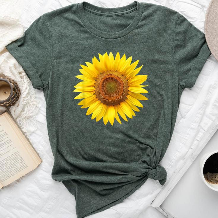 Yellow Sunflower Floral Flower Bella Canvas T-shirt
