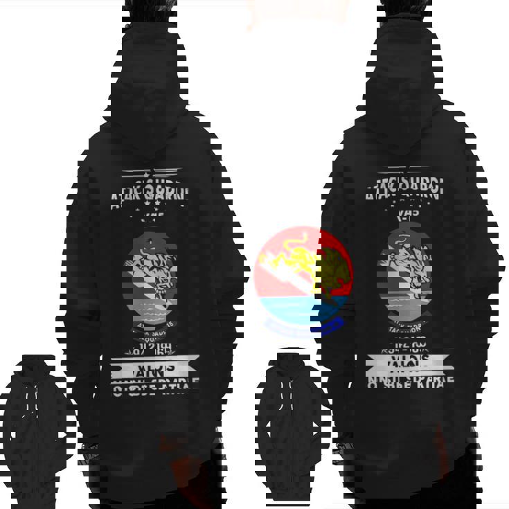 Attack Squadron 15 Va Zip Up Hoodie Back Print
