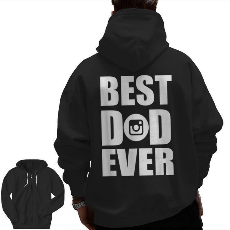 Best Photography Photographer Dad Ever  Zip Up Hoodie Back Print