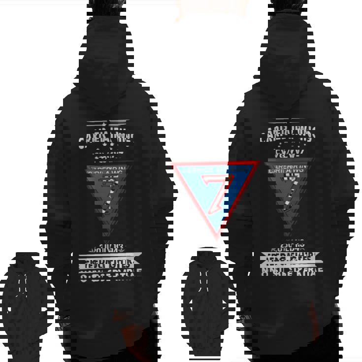 Carrier Air Wing Cvw Zip Up Hoodie Back Print