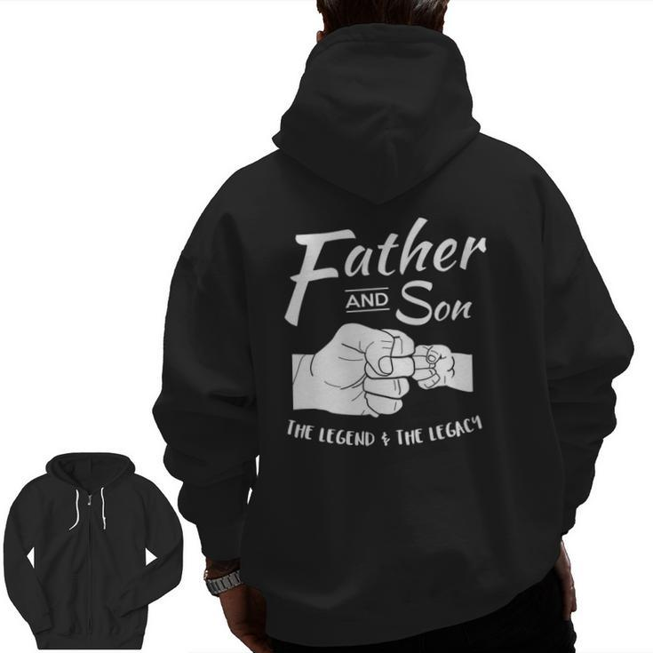 Father Son Matching Outfit Zip Up Hoodie Back Print