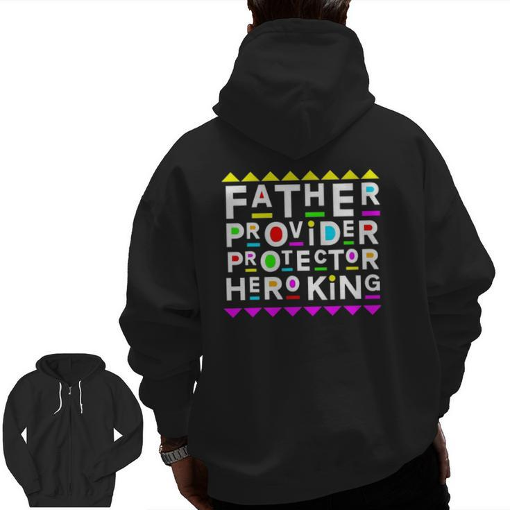 Father's Day 90S Style Zip Up Hoodie Back Print