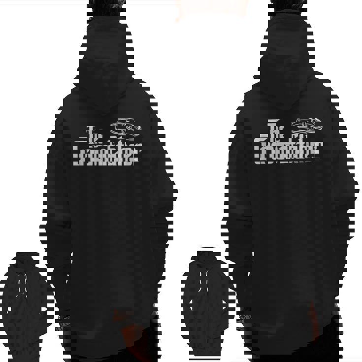 The Groomfather Father Of The Groom Wedding Bride Groom Zip Up Hoodie Back Print