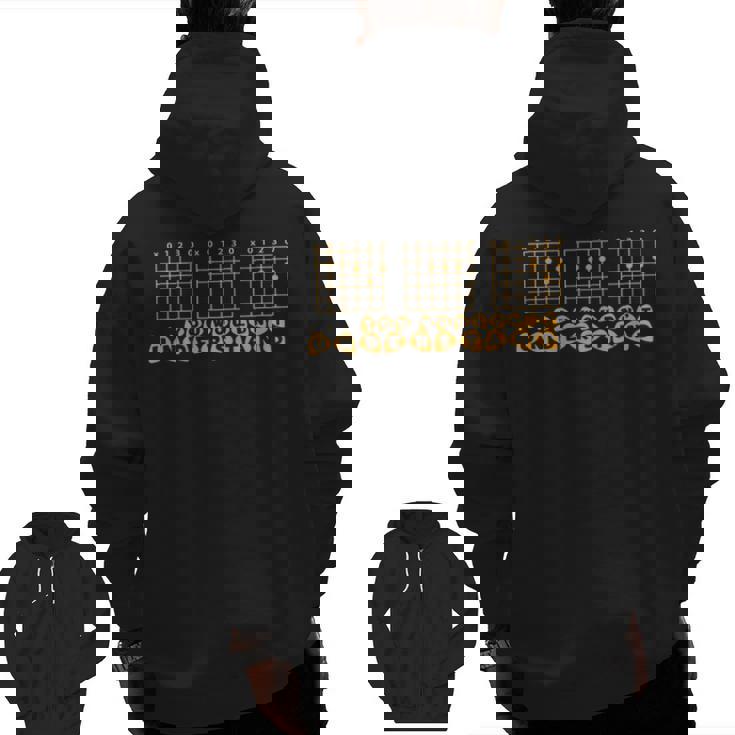 Guitar Dad 01 Zip Up Hoodie Back Print