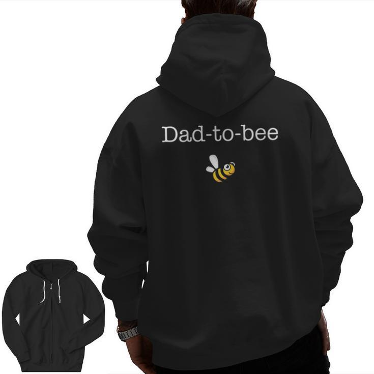 Mens Mens Dad To Be Soon To Be Dad For New Dad Father Zip Up Hoodie Back Print