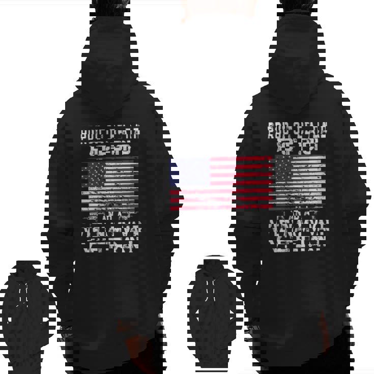 Mens Proud Dad Pop-Pop Vietnam War Veteran Retro Us Flag Grandpa Zip Up Hoodie Back Print Mens Proud Dad Pop-Pop Vietnam War Veteran Retro Us Flag Grandpa Zip Up Hoodie Back Print