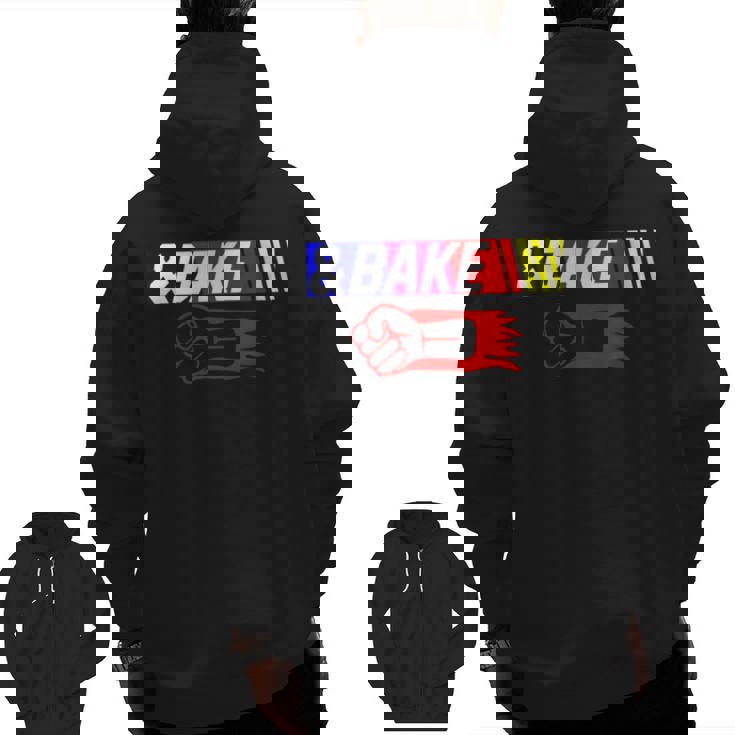 Shake And Bake Family Lover Dad Daughter Son Matching Bbkmctv Zip Up Hoodie Back Print