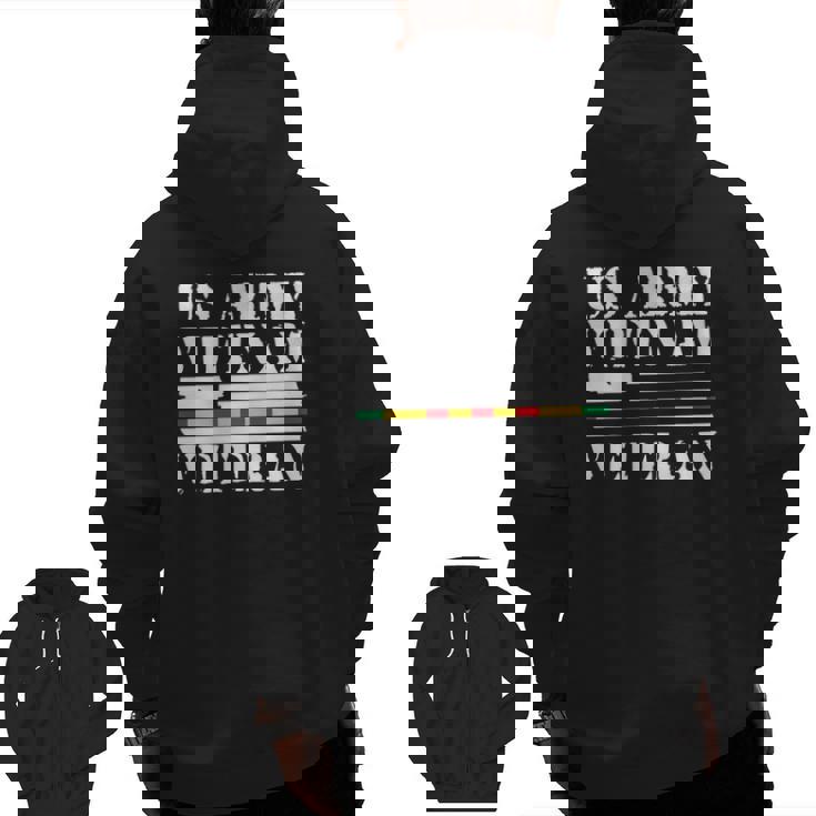 Vietnam Veteran I Vietnam Us Veteran Zip Up Hoodie Back Print