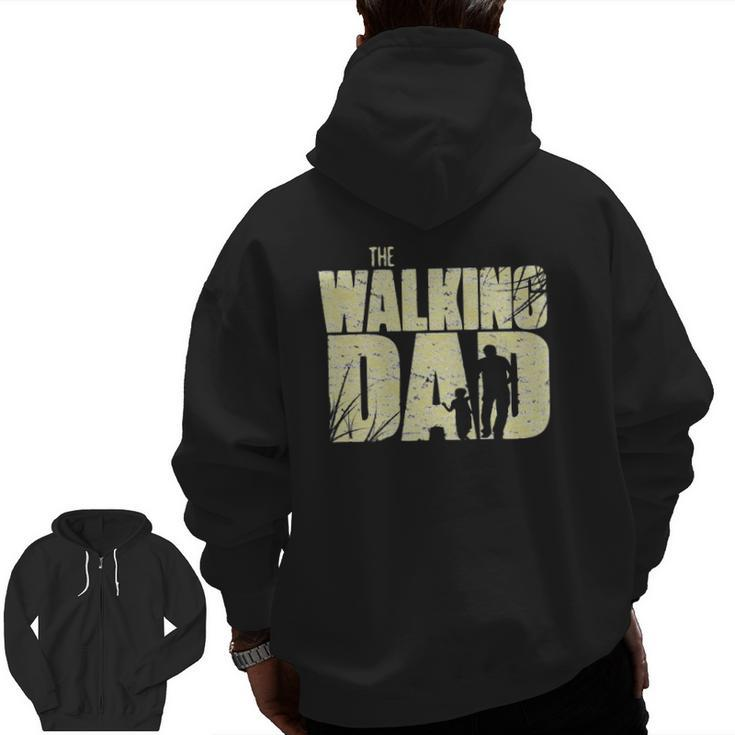 The Walking Dad  Essential Zip Up Hoodie Back Print