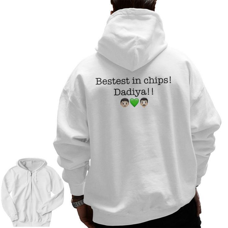 Best In Chips Father's Day Zip Up Hoodie Back Print