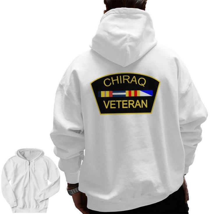 Chiraq Tees For All Chiraq Blue Small Zip Up Hoodie Back Print