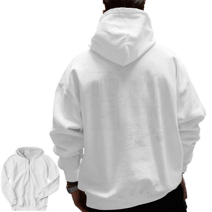 The Father New Daddy Expecting Baby  Zip Up Hoodie Back Print