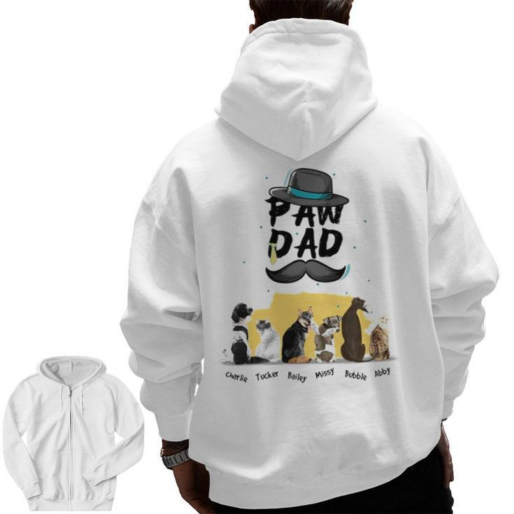 Paw Dad V2 Zip Up Hoodie Back Print