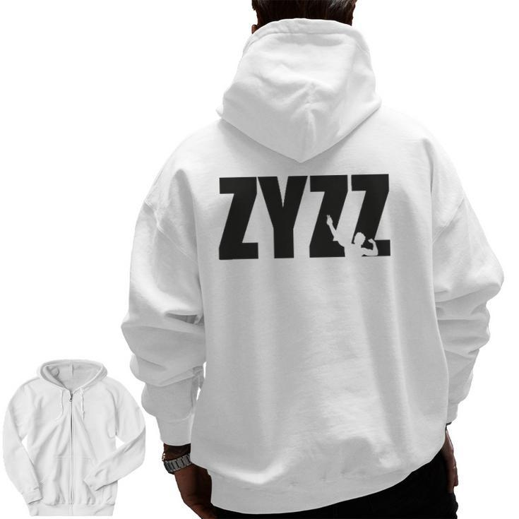 Zyzz Aziz Shavershian Gymer Zip Up Hoodie Back Print