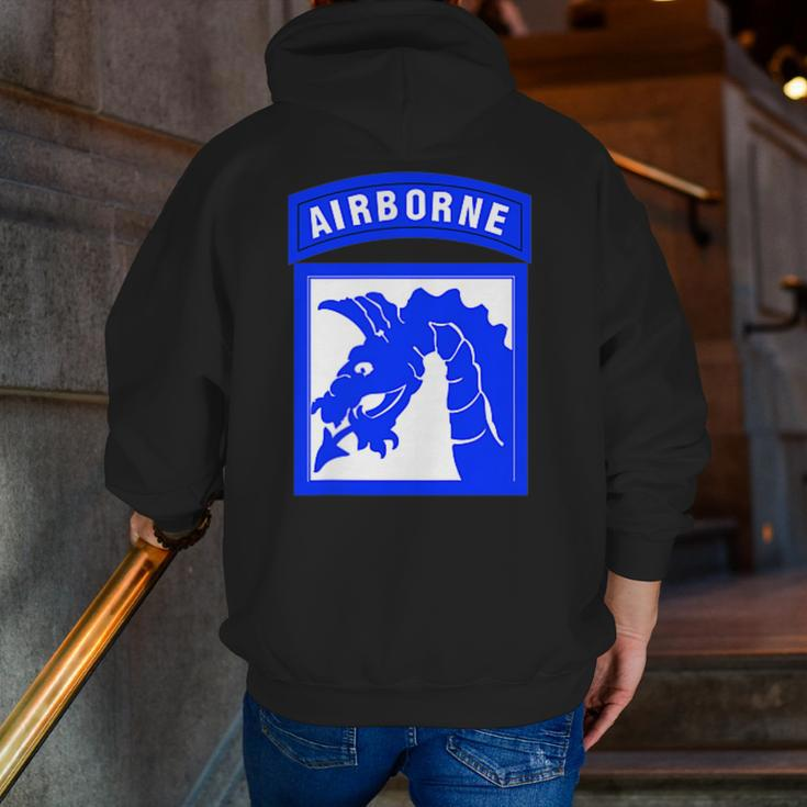 18Th Airborne Corps Xviii Corps Army Military Veteran Zip Up Hoodie Back Print