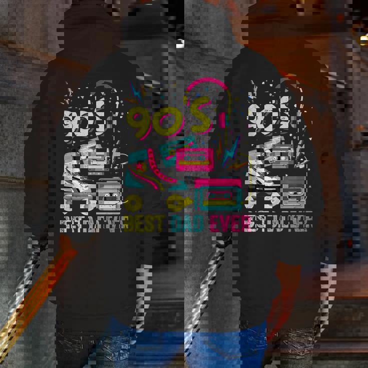 90S Dad 1990S Fashion Nineties Theme Outfit Fathers Day 90'S 90S Vintage s Zip Up Hoodie Back Print