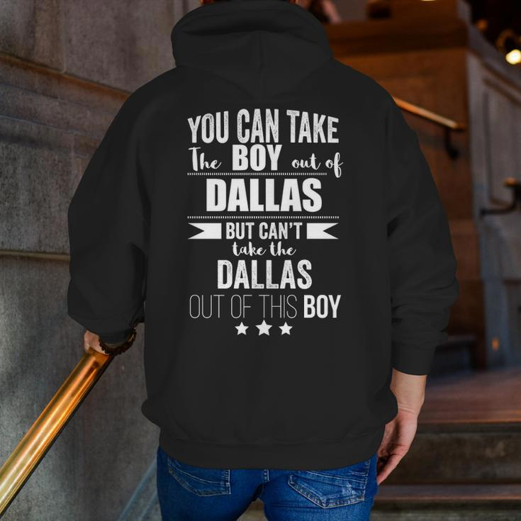 Can Take The Boy Out Of Dallas Pride Texas Zip Up Hoodie Back Print