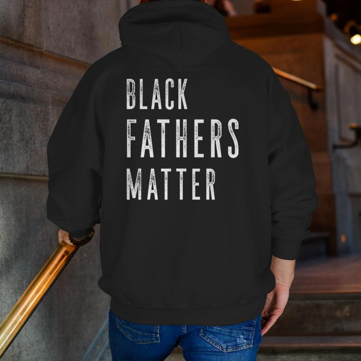 Chase's Black Fathers Matter Black Son Dad Matching Zip Up Hoodie Back Print