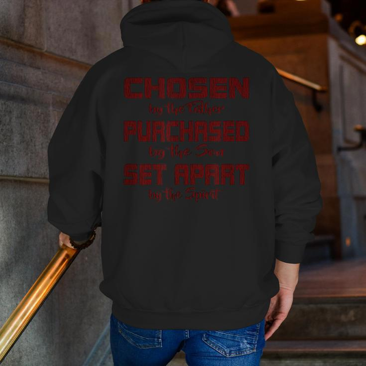 Chritian Father Son Holy Spirit Zip Up Hoodie Back Print
