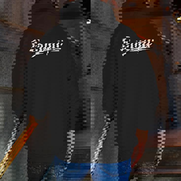Cute Pawpaw Name Idea For Grandpa Zip Up Hoodie Back Print
