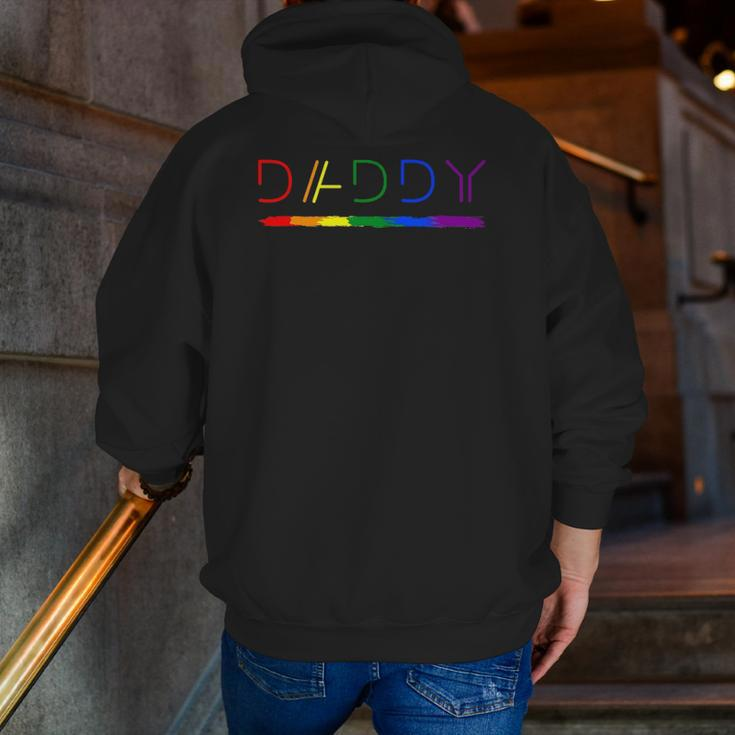 Daddy Gay Lesbian Pride Lgbtq Inspirational Ideal Zip Up Hoodie Back Print
