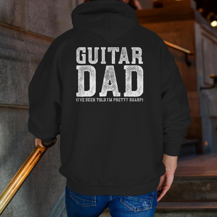 Guitar Dad Music Mens Zip Up Hoodie Back Print