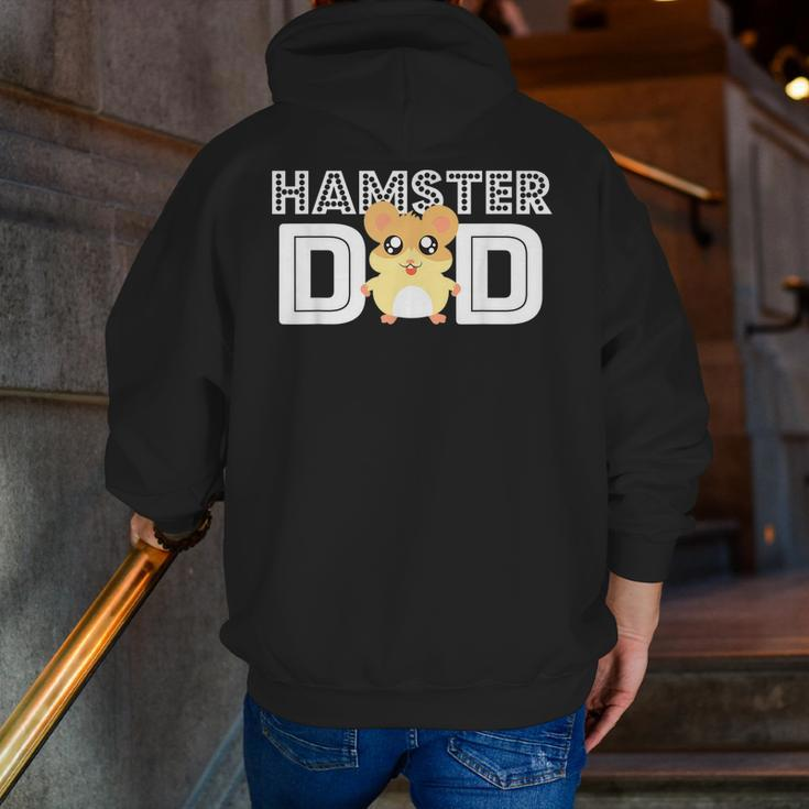 Hamster DadKids Men Boys Hammy Lover Outfit Zip Up Hoodie Back Print