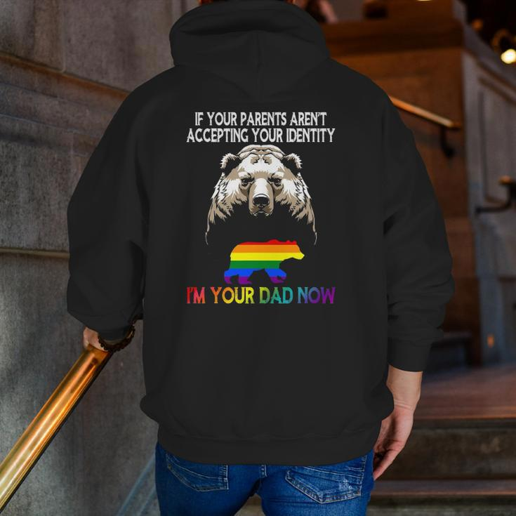 Lgbt Daddy Bear Gay And Lesbian Pride Im Your Dad Now Father Zip Up Hoodie Back Print