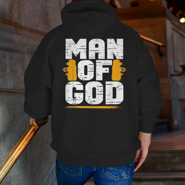 Man Of God Christian Believer Dad Daddy Father’S Day Cute Zip Up Hoodie Back Print