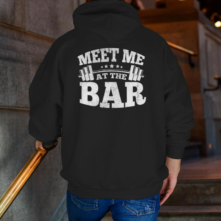 Meet Me At The Bar S Zip Up Hoodie Back Print