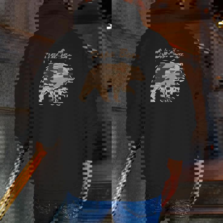 Mens Camouflage Daddy Bear Family Camo Hunting Papa Bear Zip Up Hoodie Back Print Mens Camouflage Daddy Bear Family Camo Hunting Papa Bear Zip Up Hoodie Back Print